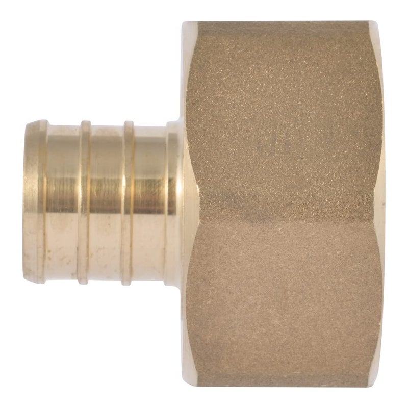 SharkBite 3/4 Inch x 1 Inch NPSM Crimp Swivel Adapter, Brass Plumbing Fittings, PEX Pipe, PE-RT, UC529LFA - Image 5